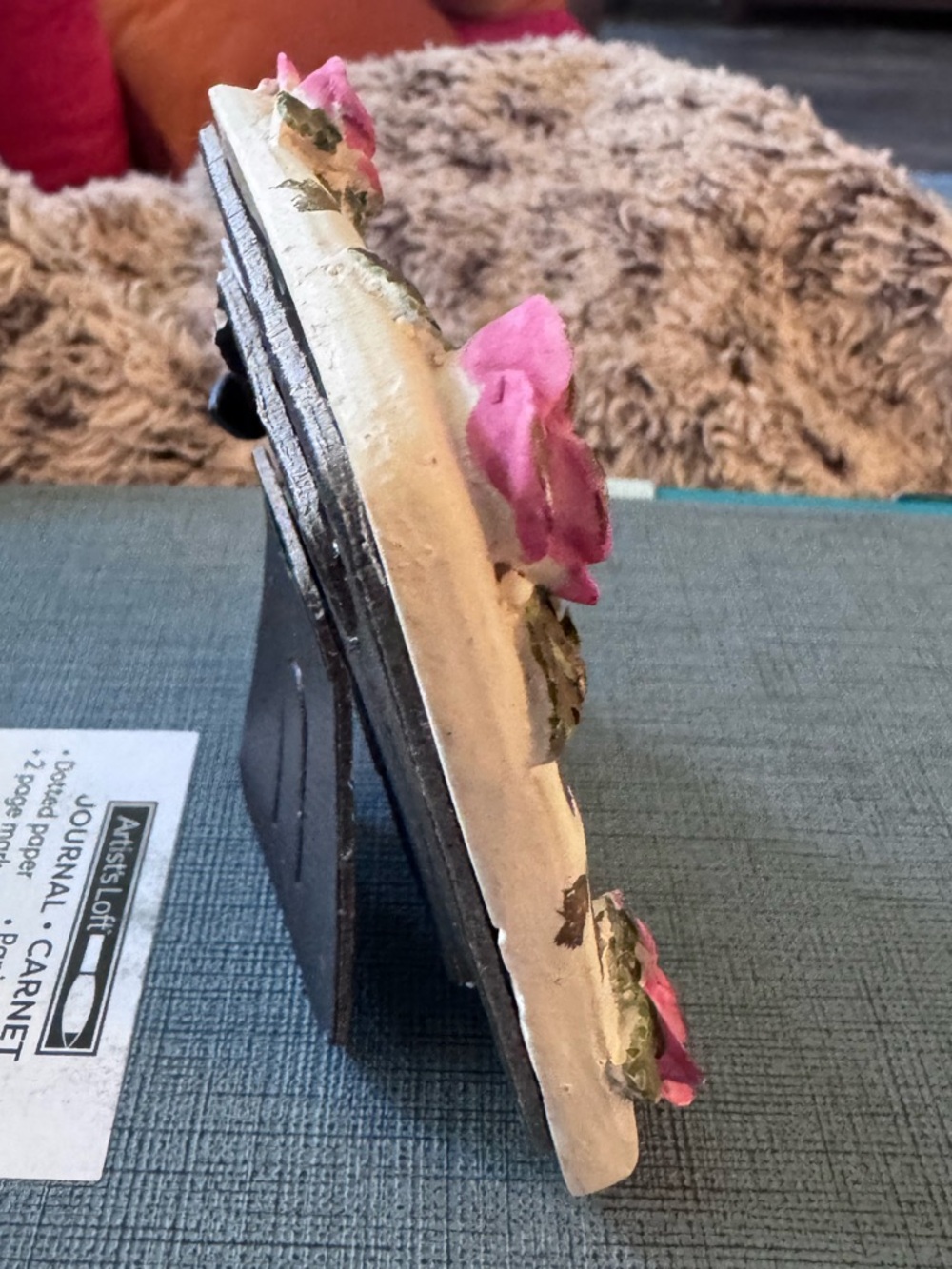 Vintage Floral Mini Frame “No.” Cross Stitch Funny Quote Decor Desk Sign - Picture 6 of 7